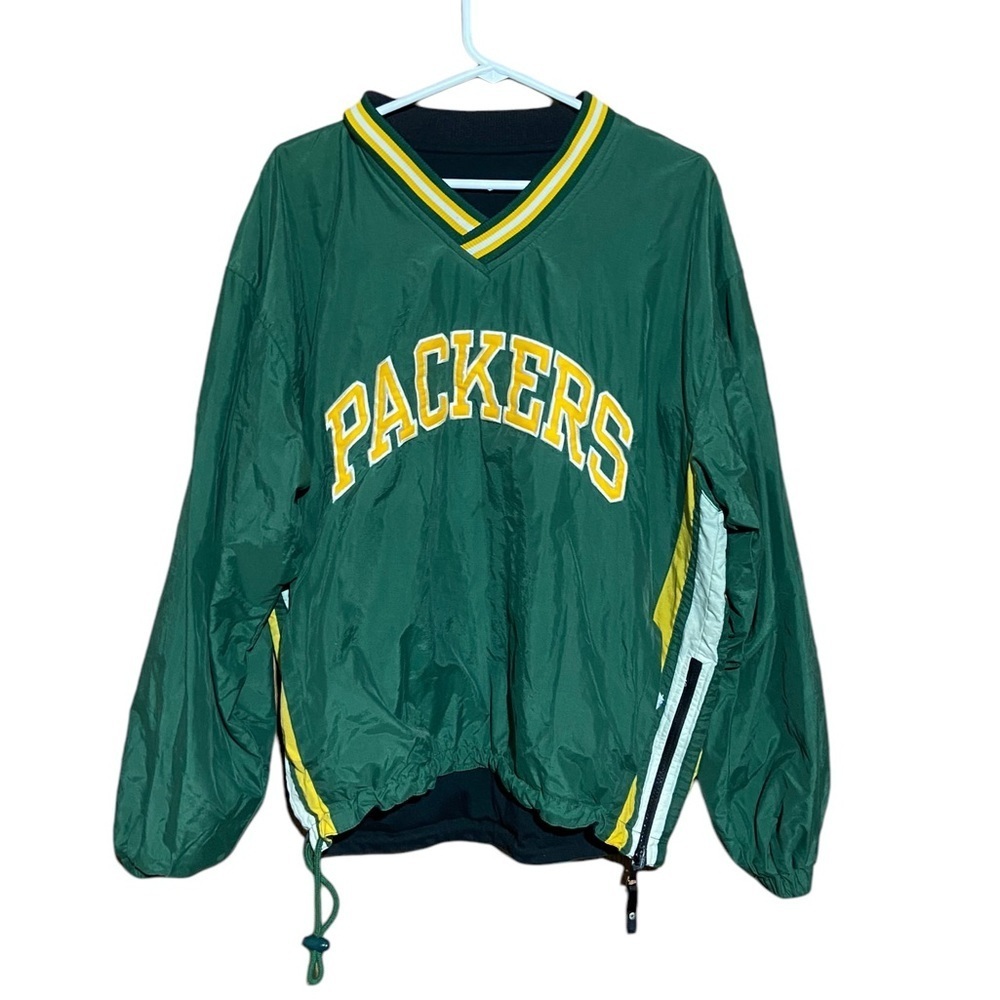 STARTER Green V-Neck Sweater